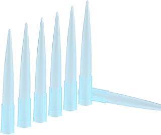 URBEST Clear Blue 500 Pcs Transparent 1000UL 1ml Lab Liquid Pipette Pipettor Tips (Blue)