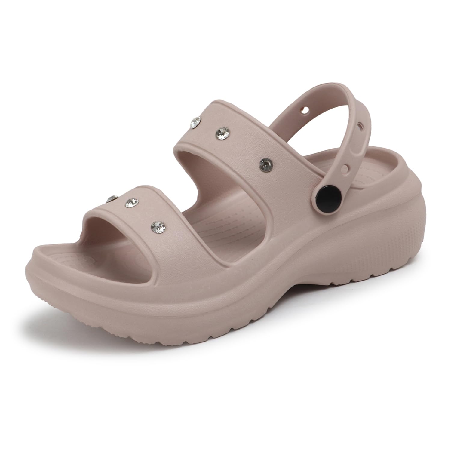 Clogs Double Strap for Women | Back Strap Stylish | Comfortable, Light Weight Stylish | Anti-Skid | Everyday & Waterproof Use Mules