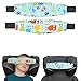 Appuie-Tête de Siège Enfant, Imprimé Bleu pour Garçon, Lot de 2, Positionneurs de Sommeil Réglables pour Siège Auto, Appui-Tête Enfant pour Voyage en Voiture, Accessoires de Couchage Siège Auto