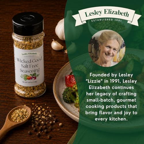 Image of Lesley Elizabeth Wicked Good Salt Free - Bold All-Purpose, No-Salt Seasoning | Perfect for Grilling, Roasting & Cooking Chicken, Beef, Pork & Vegetables | Gourmet Spice Blend