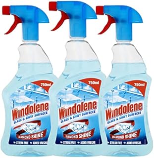 Windolene Window Cleaner Spray, Glass & Shiny Surfaces 750ml, Pack of 3