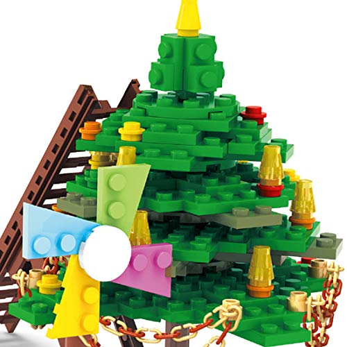 EAYOK Weihnachten Modell Bauset, 812 Teilel Weihnachtsszenen Themenspielwarenladen Baukasten, Weihnachten Bauset… – Bild 4