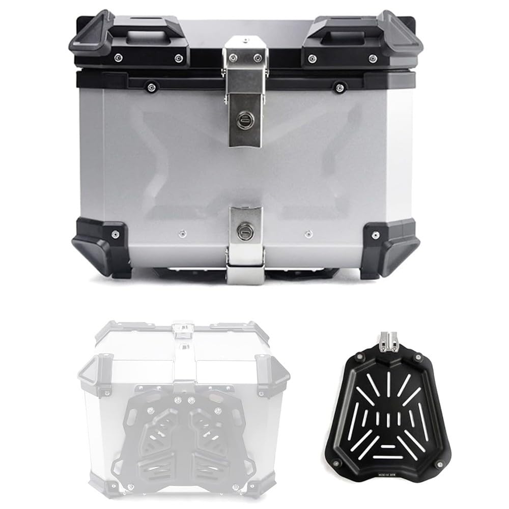 Boîte de rangement pour queue de moto en aluminium premium de haute sécurité