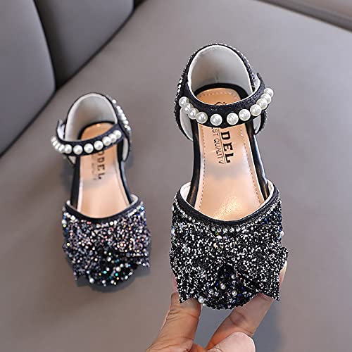 Generic Performance Dance Shoes for Girls Childrens Shoes Pearl Rhinestones Bowknot Shining Kids Princess Jelly Baby Sandals2