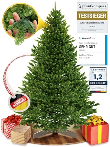 Weihnachtsbaum künstlich [100% Spritzguss] - Naturgetreuer Tannenbaum...