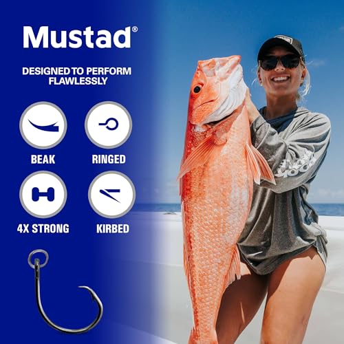 Image of Mustad Ringed Demon Offset Circle 4X Strong Hook (25 Pack)