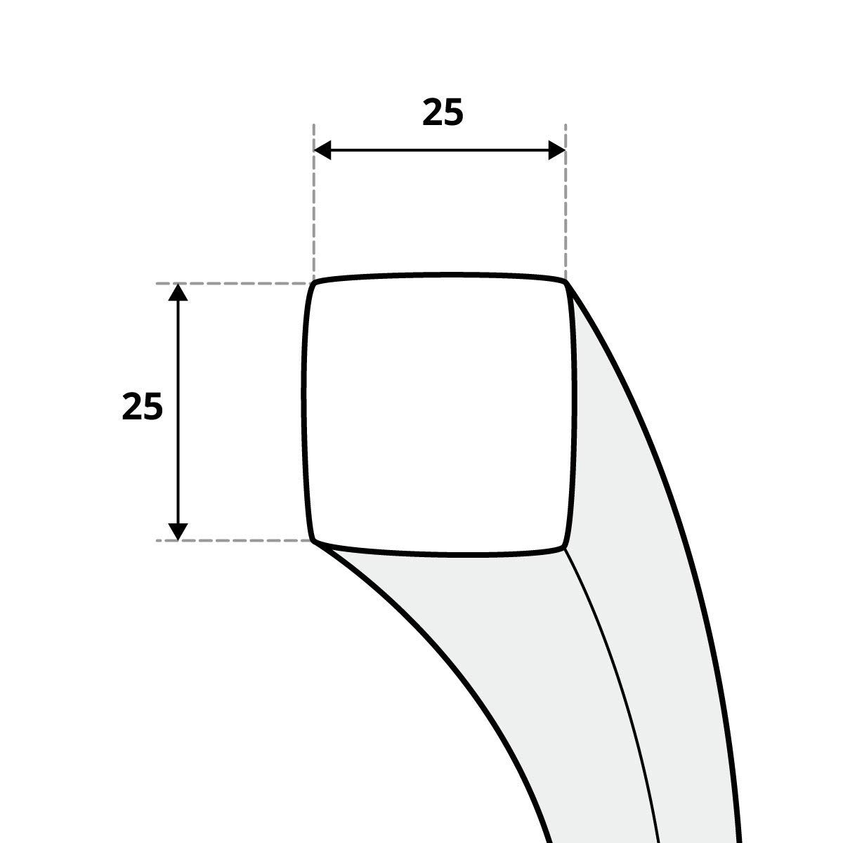 STEIGNER Cordón de Sellado Ceramico SKD01-25, 4,5 m, 25x25 mm, con Adhesivo de Montaje Térmico Sellado Resistente a Temperaturas hasta 1260°C