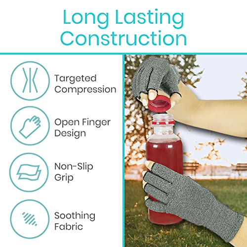 Vive Arthritis Gloves Compression Glove for Rheumatoid, Osteoarthritis Heat Hand Gloves for