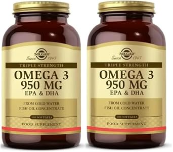 Solgar Omega-3 950 mg Bal k Ya , 100 Softgel, 2 Adet