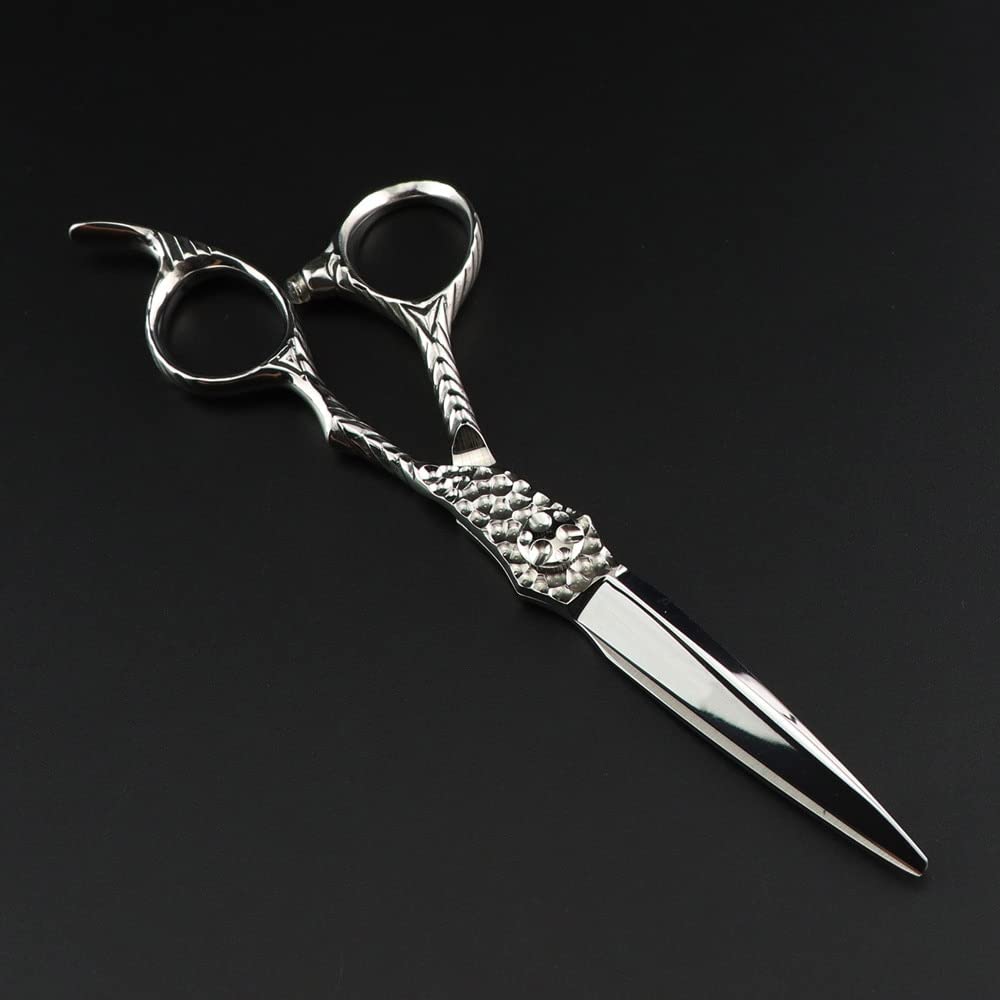 Tijeras Para Cortar El Pelo, Kit Profesional De Tijeras Para Cortar El Pelo, Acero 440C, 6 Pulgadas, De Lujo, Color Plateado, Para Peluquería, Tijeras Para Cortar El Pelo, Tijeras Para Peluquero, Tij