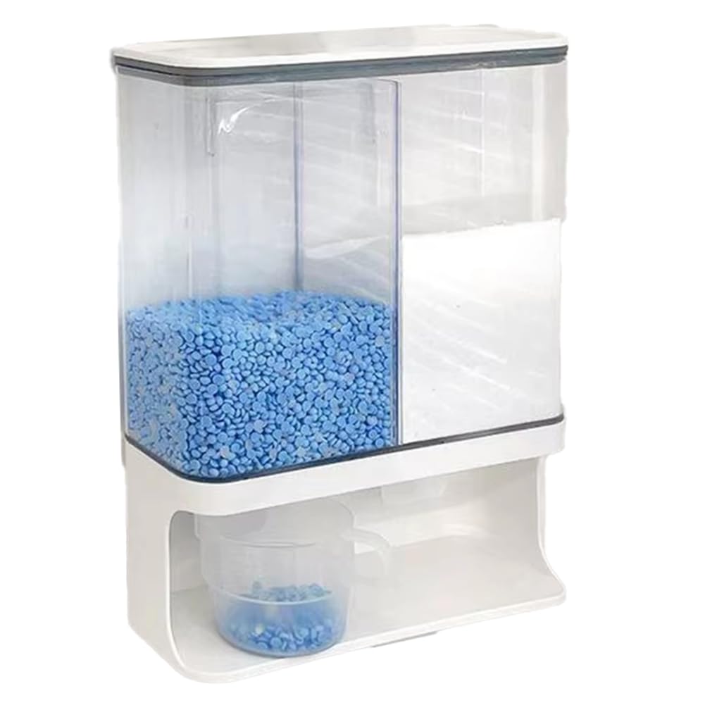 Kleagary Wall Mounted Laundry Detergent Dispenser Versatile Storage forLaundry Scent Boosters Boosters withIncluded Cups