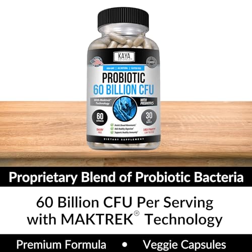 Kaya Naturals KNPRO60 Probiotic 60 Billion Cfu | Probiotics For Women, Probiotics For Men And Adults, Natural | Gut Health & Immune Support Supplement thumb #4