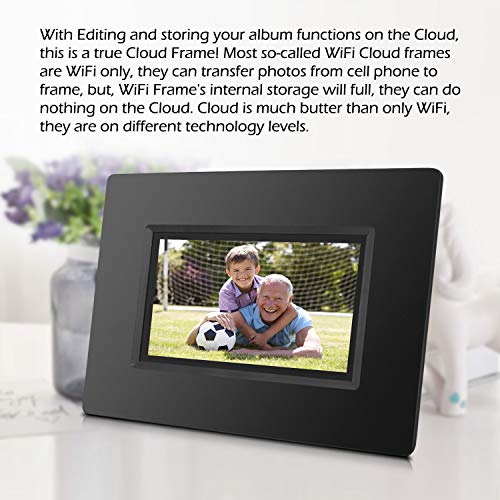 Alpha Digital Ks782 7 Inch Cloud Frame- Innovated App Design, Best, Iphone & Android App, 1024X600 Hi-Res Screen, 20Gb Free Cloud Storage, 8Gb Internal Memory, Mobile Phone Operate Frame #TOP1