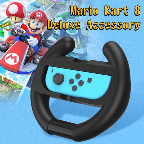 image for NALENSY Switch Steering Wheel for Nintendo Switch1 Joy Con Controller,