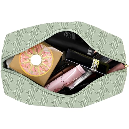 Hedume Set of 4 Makeup Bags, Waterproof Cosmetic Bag Set, Leather Portable Travel Cosmetic Bag, Multifunction Organizer Storage Bag for Makeup, Brushes, Toiletries and Accessories4