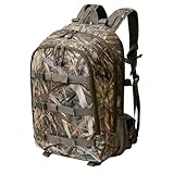 MYDAYS Hunting Backpack,Tactiacl Military Rucksack Rifle Holder Daypack with Rifle Carry System for Outdoor Hunting Camping Hiking (Camo)