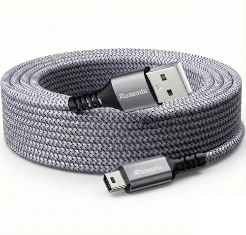 Ruaeoda 6 ft Mini USB 2.0 Charger Cable
