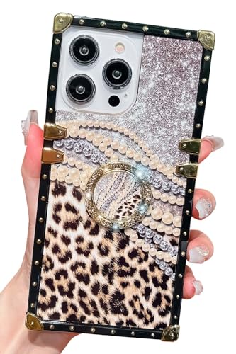 Coque carrée iPhone 14 idéale pour femmes et filles au style moderne et élégant