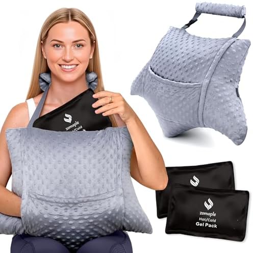 Zomaple Recovery Hysterectomy Pillow with Strap & 2 Gel Pack – Po...