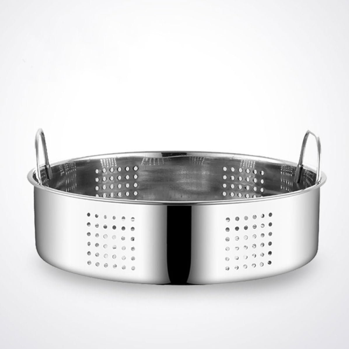 Cestelli per Cottura a Vapore in Acciaio Inox 2 Pezzi Manici, Resistenti e Facili da Pulire, per Cucina Domestica e Ristorante