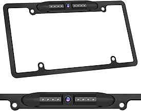 AutoeyeLicense Plate Frame Backup Camera,IP69K Waterproof 170degreeViewing Angle with 8IR Lights Car Rear View Camera,Back...