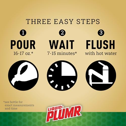 Image of Liquid-Plumr Pro-Strength Hair Eliminator Gel Clog Remover, Hair Clog Remover and Drain Opener, Safe for All Septic Systems and Pipes, 16 fl. oz. Bottle