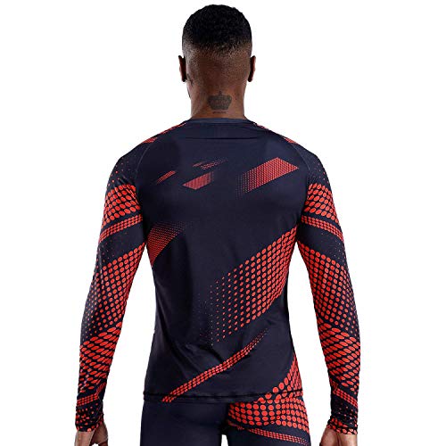 Image of OEBLD Compression Pants Men Thermal Underwear Set Base Layer Dry Tights Gym Running Leggings Long Sleeve Shirt