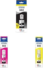 Epson T502 EcoTank Ink زجاجة فائقة السعة باللون الأسود T502120-S T502 EcoTank Ink زجاجة فائقة السعة Magenta T502320-S T502 EcoTank Ink Ultra