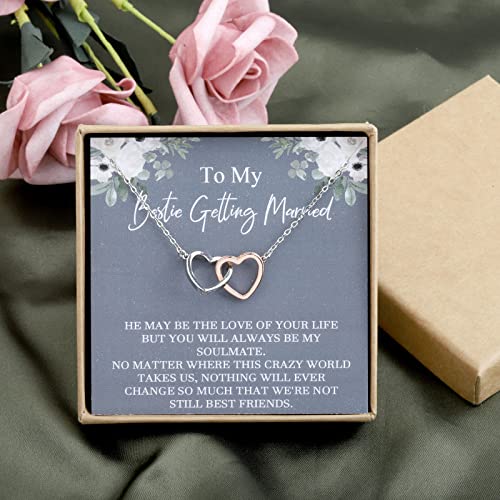 OKEYCH Best Friend Necklace for Bride, Bride Gift From Maid of Honor2