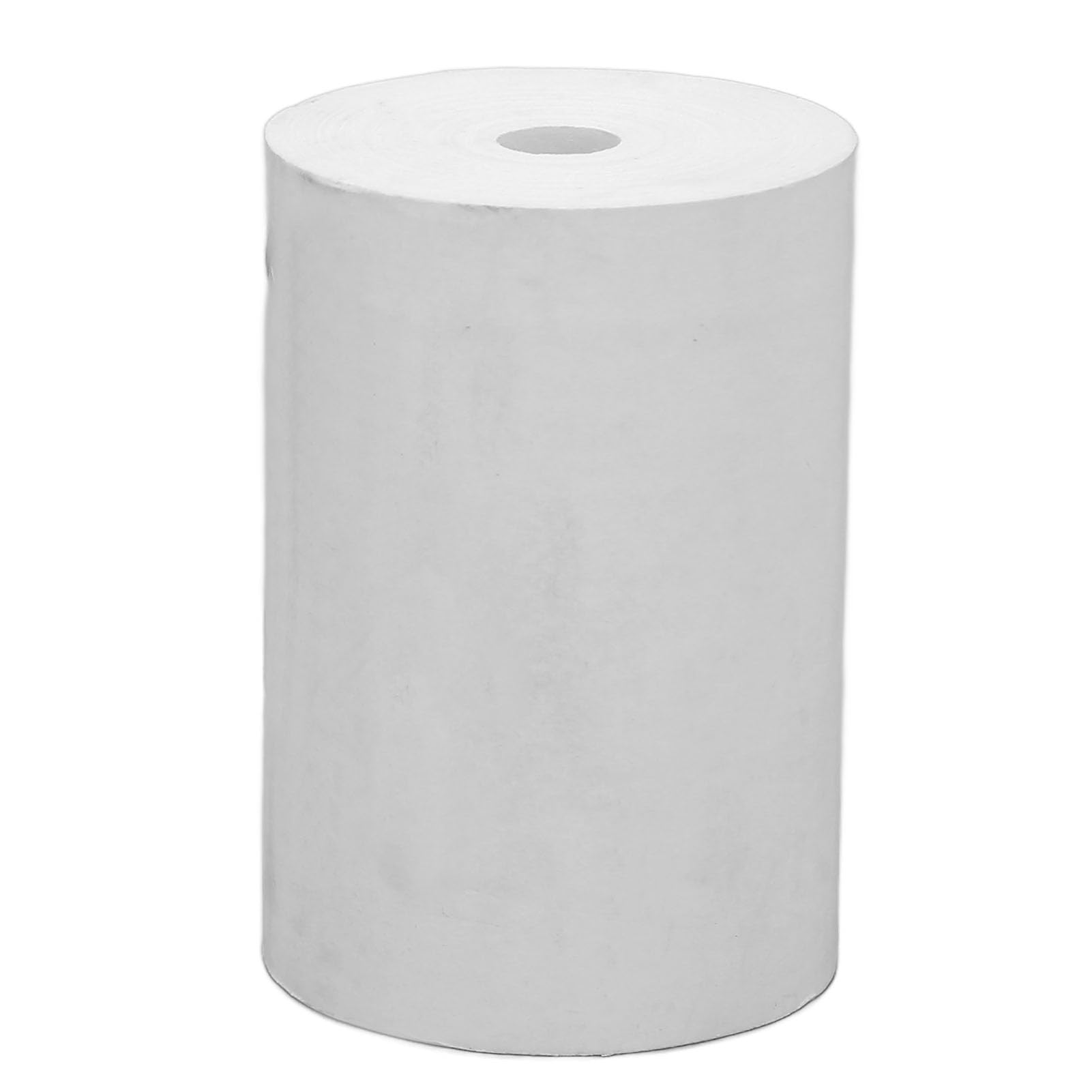 Fdit Rolki Papieru Termicznego Termiczny Papier pokwitowań Termiczny Papier do Drukarek 50 Rolek o Grubości 2,2 X 1,6 Cala Przezroczysty Druk do Drukarki pokwitowań Etykieta (Bez rdzenia rurowego)