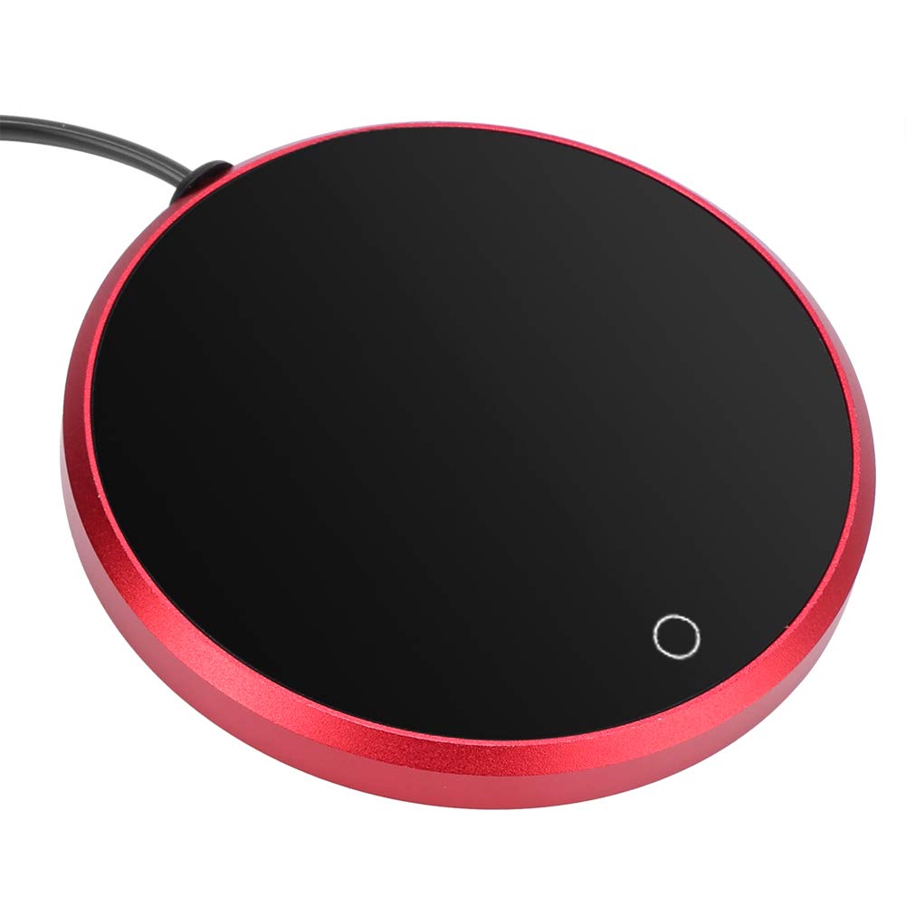 Esterilla de calefacción táctil para café, té, posavasos eléctricos, apagado automático para alimentos, restaurante, hogar y oficina (enchufe de EE. UU. 110V) 8