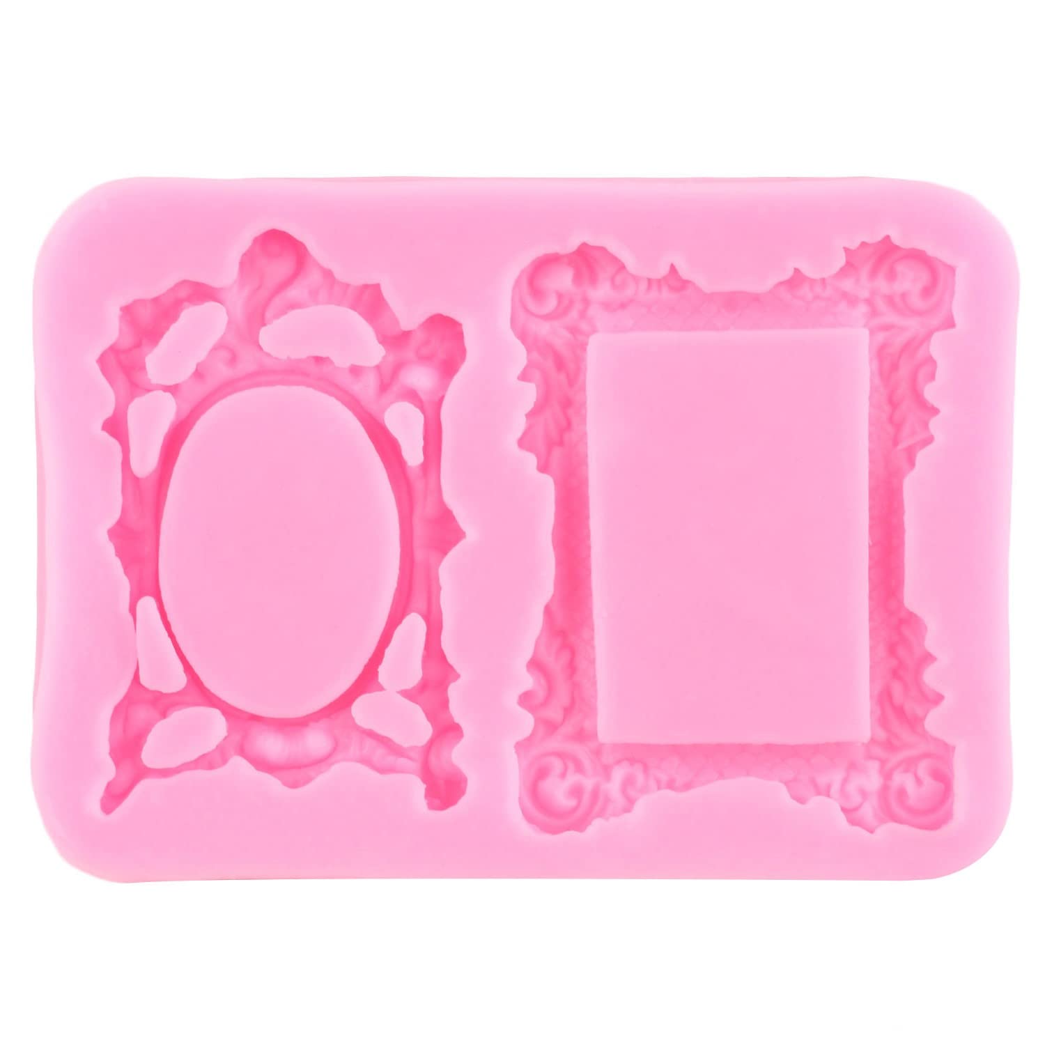 Mujiang Juego de 4 repostería de silicona con espejo para decoración de tartas, cupcakes, chocolates, cocina