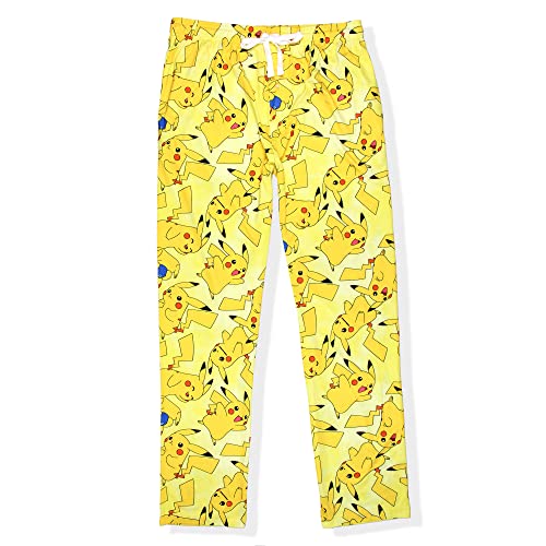 Pokémon Men's Pikachu Allover Character Subtle Tie Dye Adult Sleep Bottoms Pajama Pants3