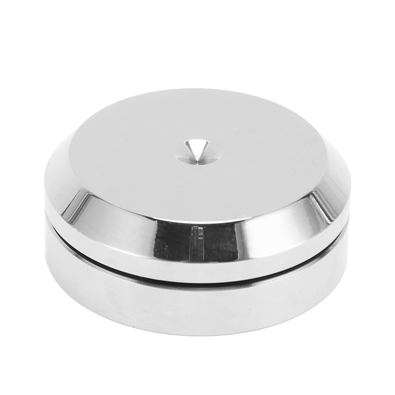 4 piedini isolanti per altoparlanti, con filettatura M6, in lega d’alluminio argentata, per altoparlanti, amplificatori, lettori CD e DVD; punte antivibrazione con base in