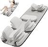 Full Body Massage Mat, Full Back Massagers with 28 Sets of Airbags, 4 Modes, 3 Levels of Timing, Adjustable Body Massager with 2 Tempareture Adjustable, Foldable Massagers for Back and Neck