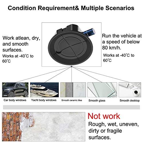 Audefu 4.5" Camera Suction Cup Mount,Suction Cup Mount With 1/4" & 3/8" Screws Hole Installed On Car Body, Boat, Window Or Smooth With Action Cameras, Dslr Cameras #TOP4