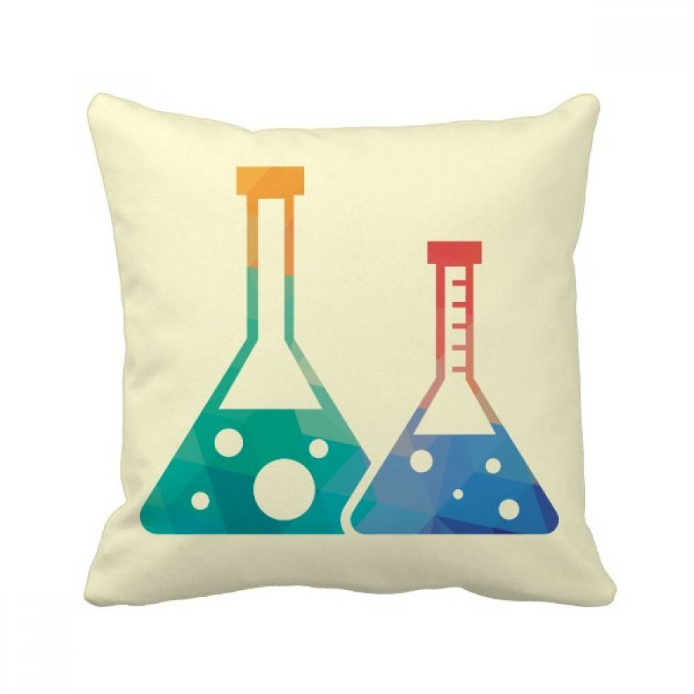 Coussin conique flasques chemistry 40 x 40 cm, une idée cadeau originale pour canapé