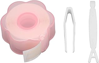 1 Rolo de Fita Dupla para Pálpebras, Adesivos Instantâneos para Pálpebras Pálpebras Individuais com Capuz, Tiras de Levantamento de Pálpebras de Malha Adesiva Invisíveis Invisíveis com Pinças e Barra