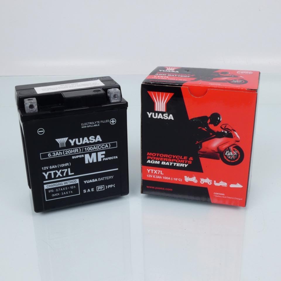 Yuasa batteria di ricambio AGM SLA YTX7L-BS 12V