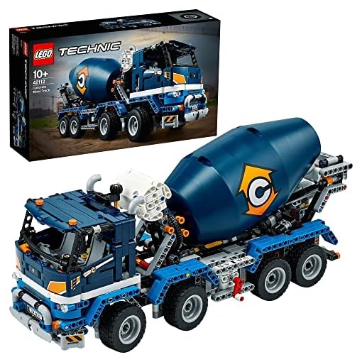 LEGO Building Block Technic Multicolour Plastic Concrete Mixer Truck 42112 Building Set