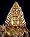 Mridaya Divine Kala Bhairava Statue with Dog – 30 cm Golden Brass Finish Kaal Bhairav Idol for Protection