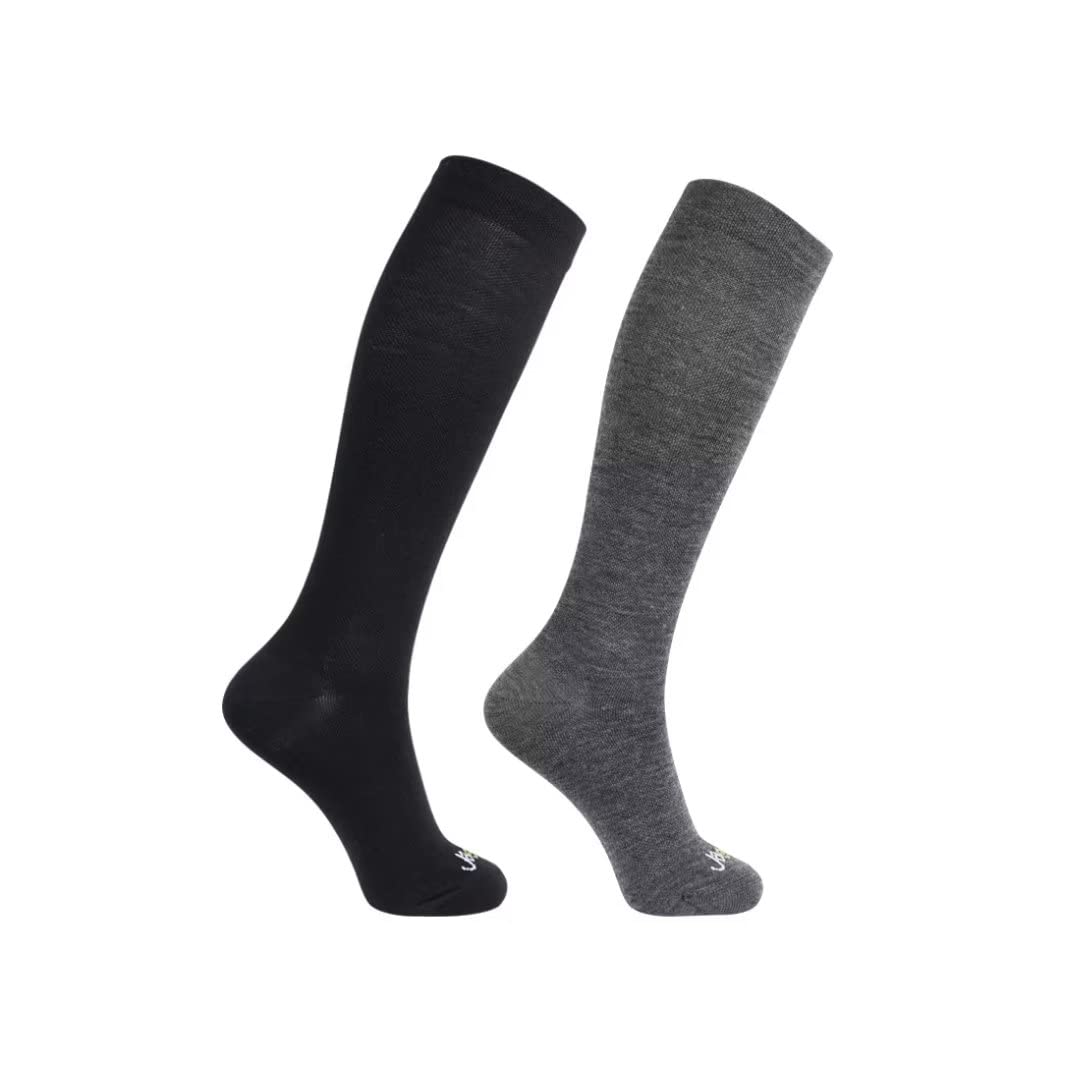 ja vie 80% Merino Wool Ultra Soft 15-20mmHg Graduated Compression Socks for Women &amp; Men