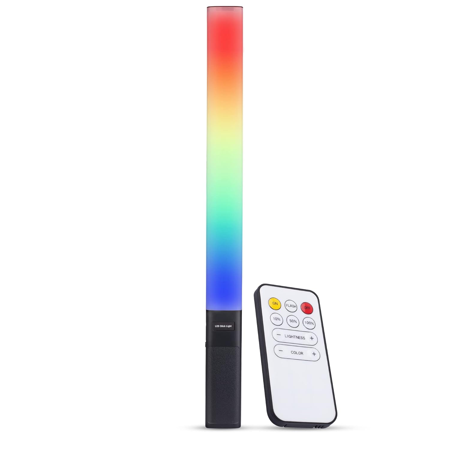 DIGITEK® Portable Handheld RGB LED Stick Light Wand with Remote for YouTube, PhotoShoot, Video