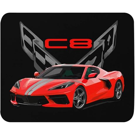 C8 Corvette Mouse Pad - Premium Desk Mat For Car Enthusiasts