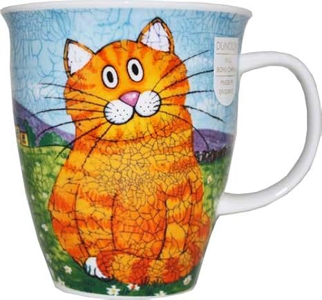 Amazon Co Jp Dunoon ダヌーン マグカップ イギリス製 大容量 0 48lタイプ Happy Cats Ginger ホーム キッチン