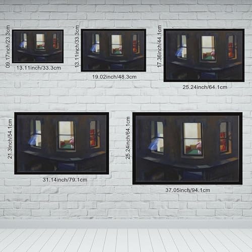 Toile Edward Hopper cadre suspendu pour sublimer un mur vide