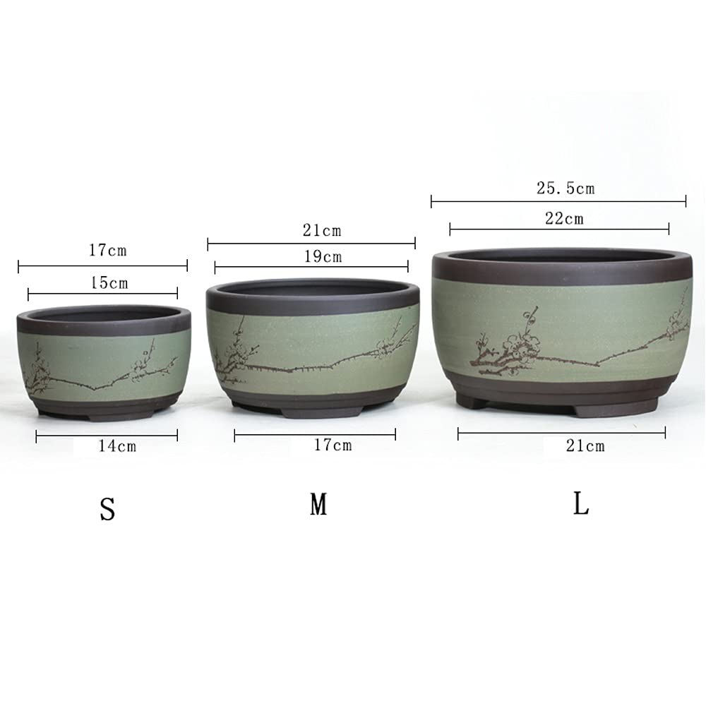 Fioletowa doniczka z piaskiem Prosta, oddychająca średnica doniczki Bonsai Doniczka Sukulenty Bonsai Doniczka Ceramiczne doniczki Umywalka wentylacyjna