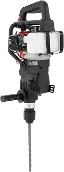 Demolition Jack Hammer, 1200W Gas Powered Jackhammer Heavy Duty, 2 Stroke 32.7CC Powerful Concrete Breaker with 3 Drills for Drilling and Hammering