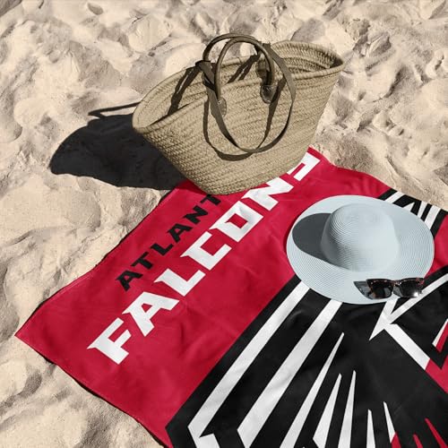 Image of Northwest NFL Atlanta Falcons Microfiber Beach Towel, 30 x 60 Inches - Quick Dry, Sand Resistant, Lightweight, Highly Absorbent, Incisor Design