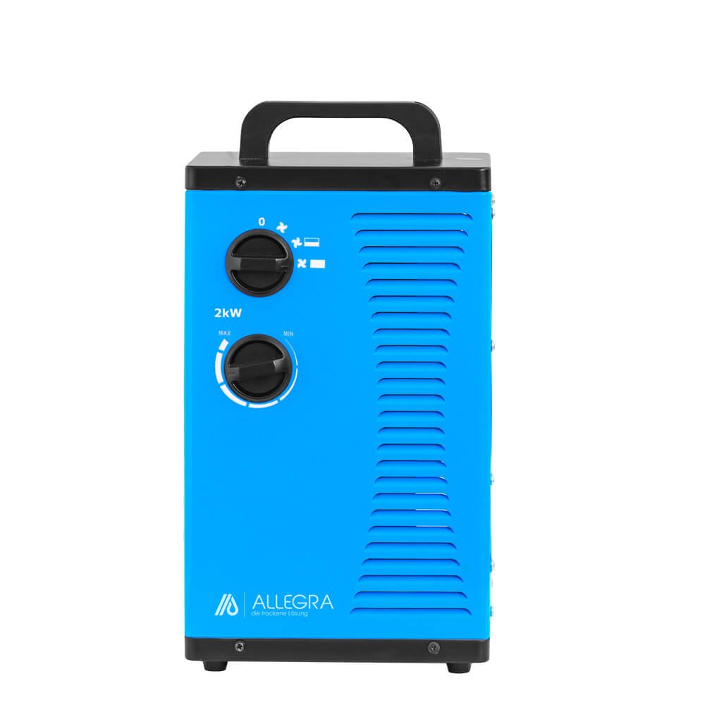 ALLEGRA Heizstrahler Heizlüfter 2 KW 2000 Watt Zeltheizung energiesparend Radiator Elektroheizung Elektroheizer Bauheizer Elektrisch Heizung H22 mit Thermostat